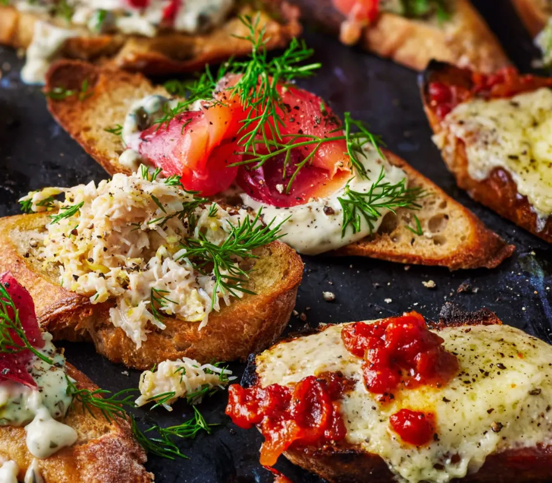 Easy party bruschetta