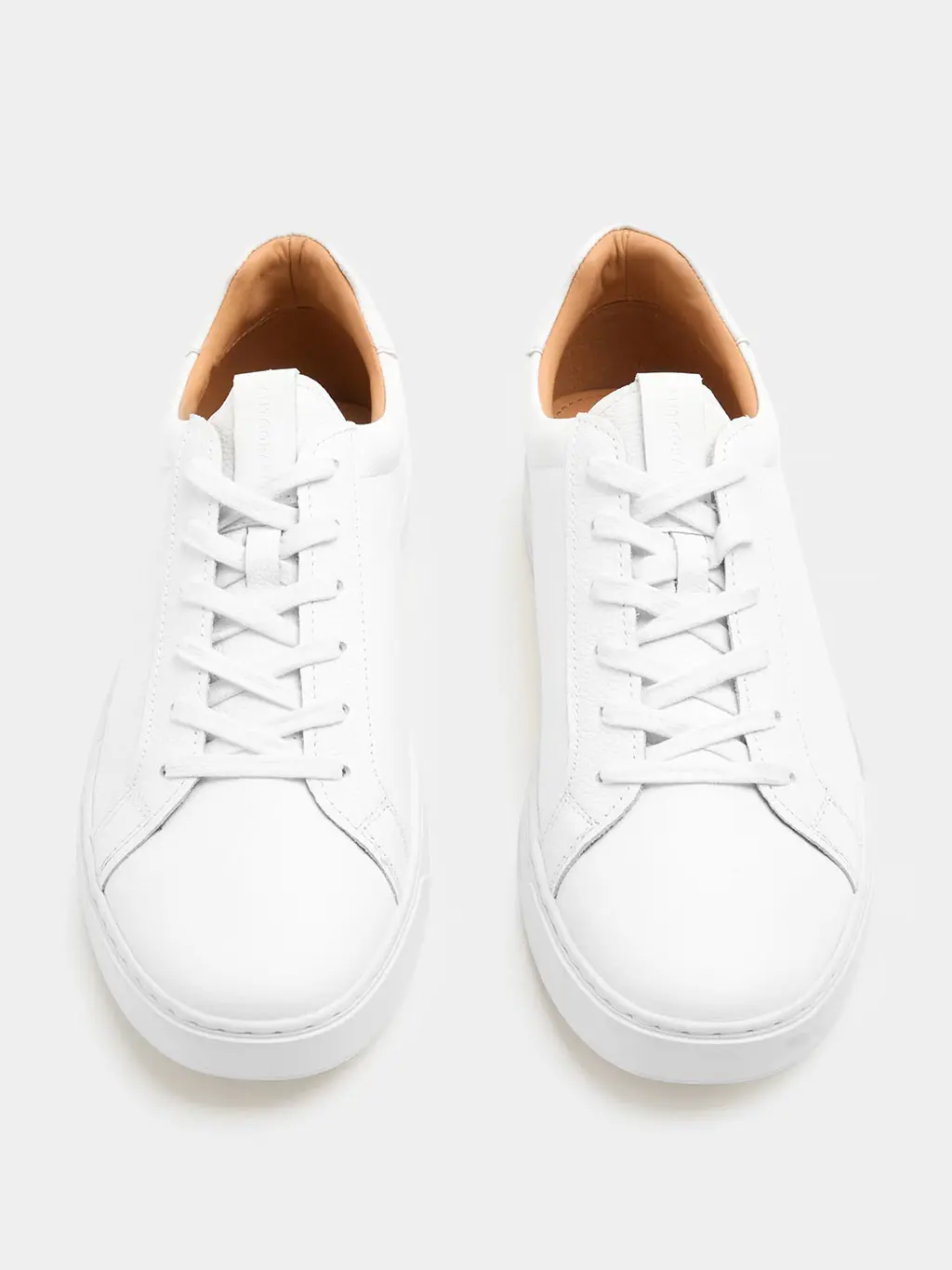 White leather trainers
