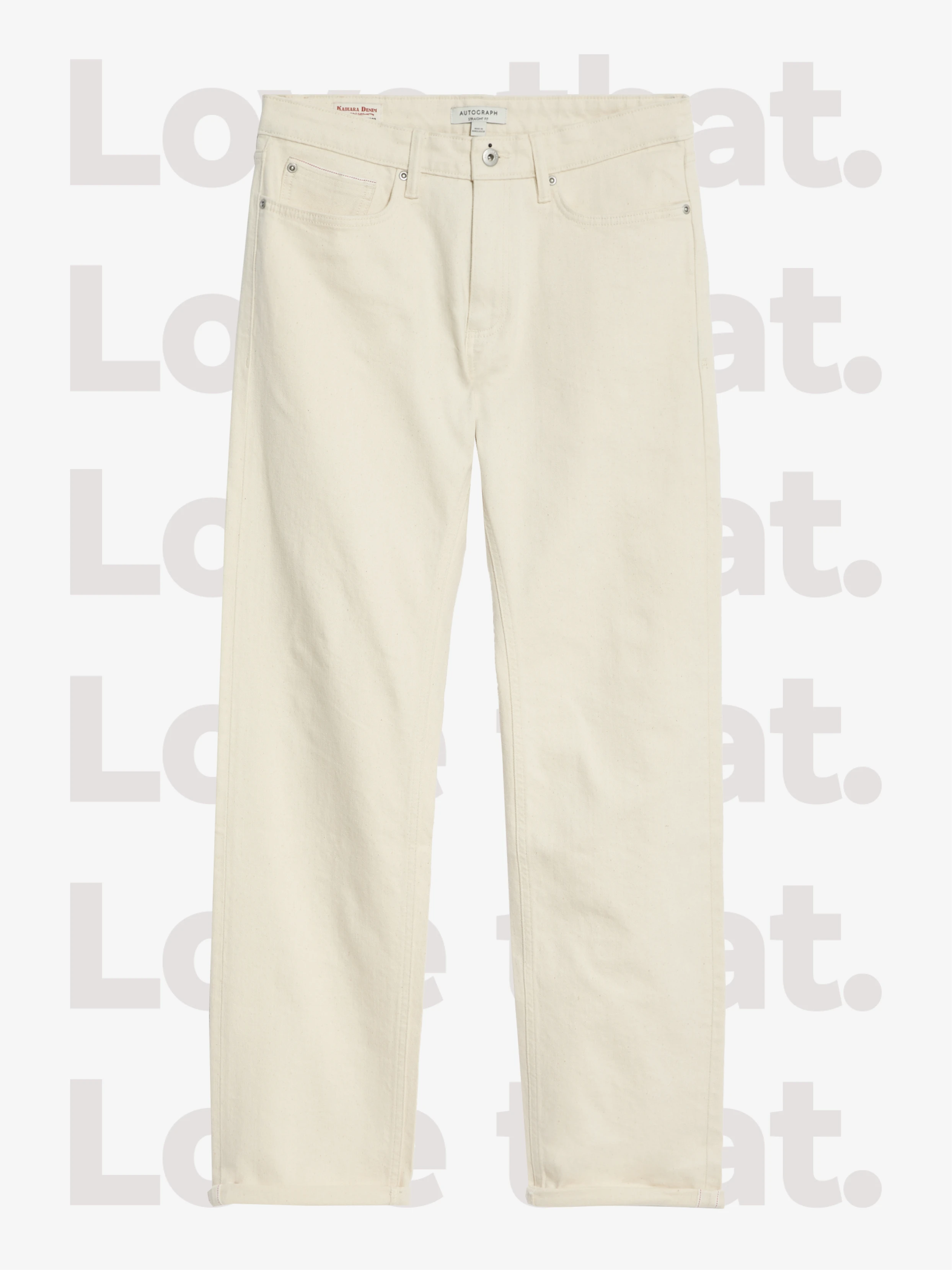 Men's ecru jeans
