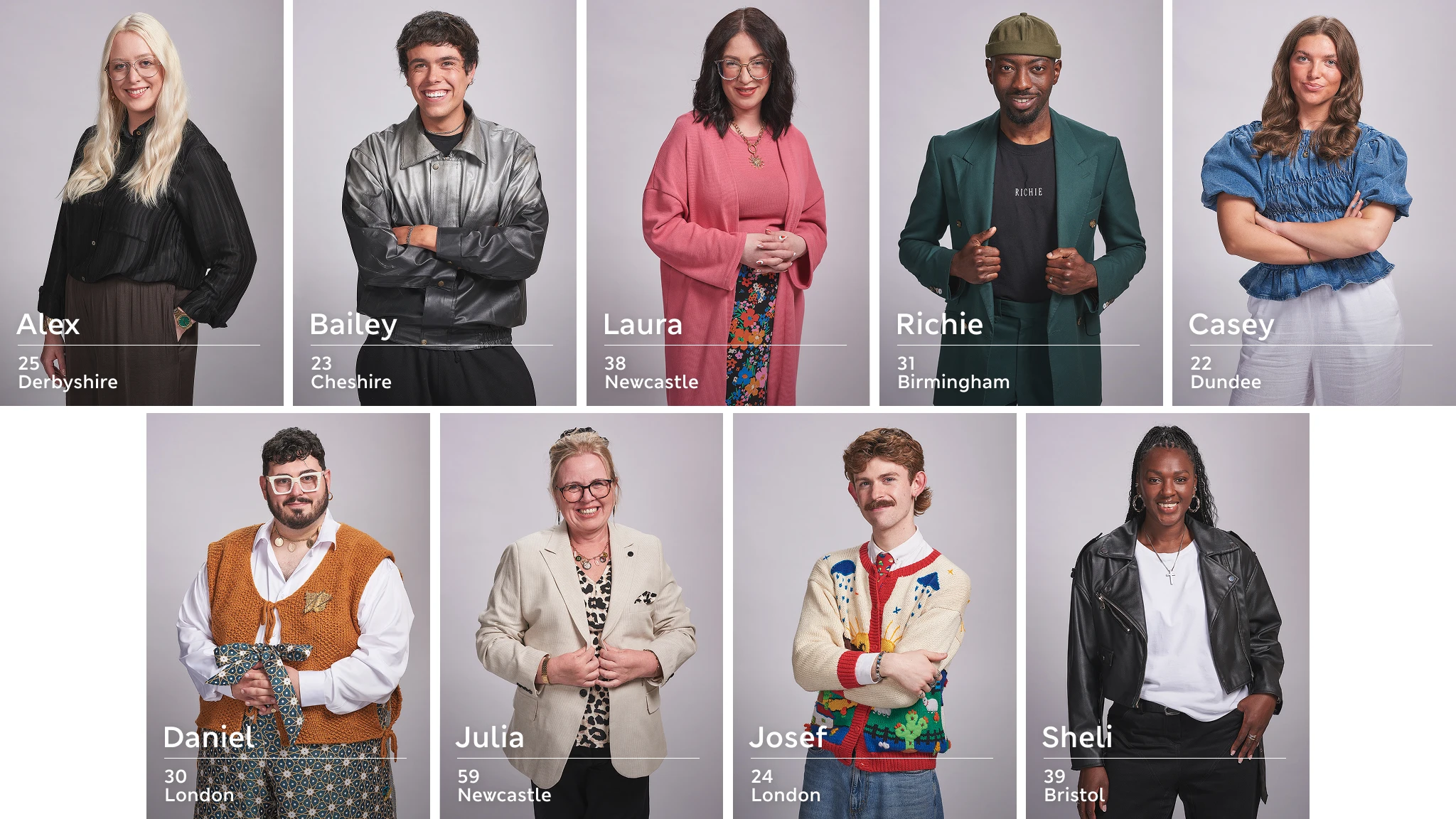 Contestants for Dress the Nation