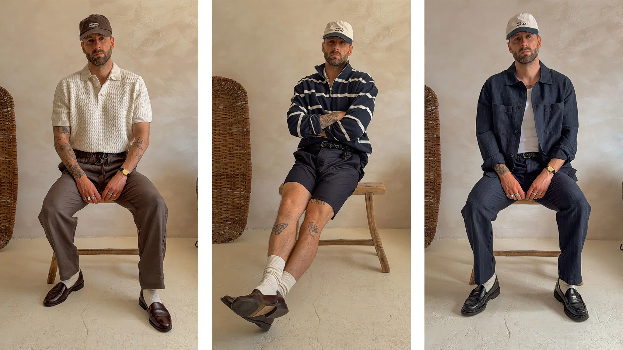 Thomas Lloyd in summer outfits