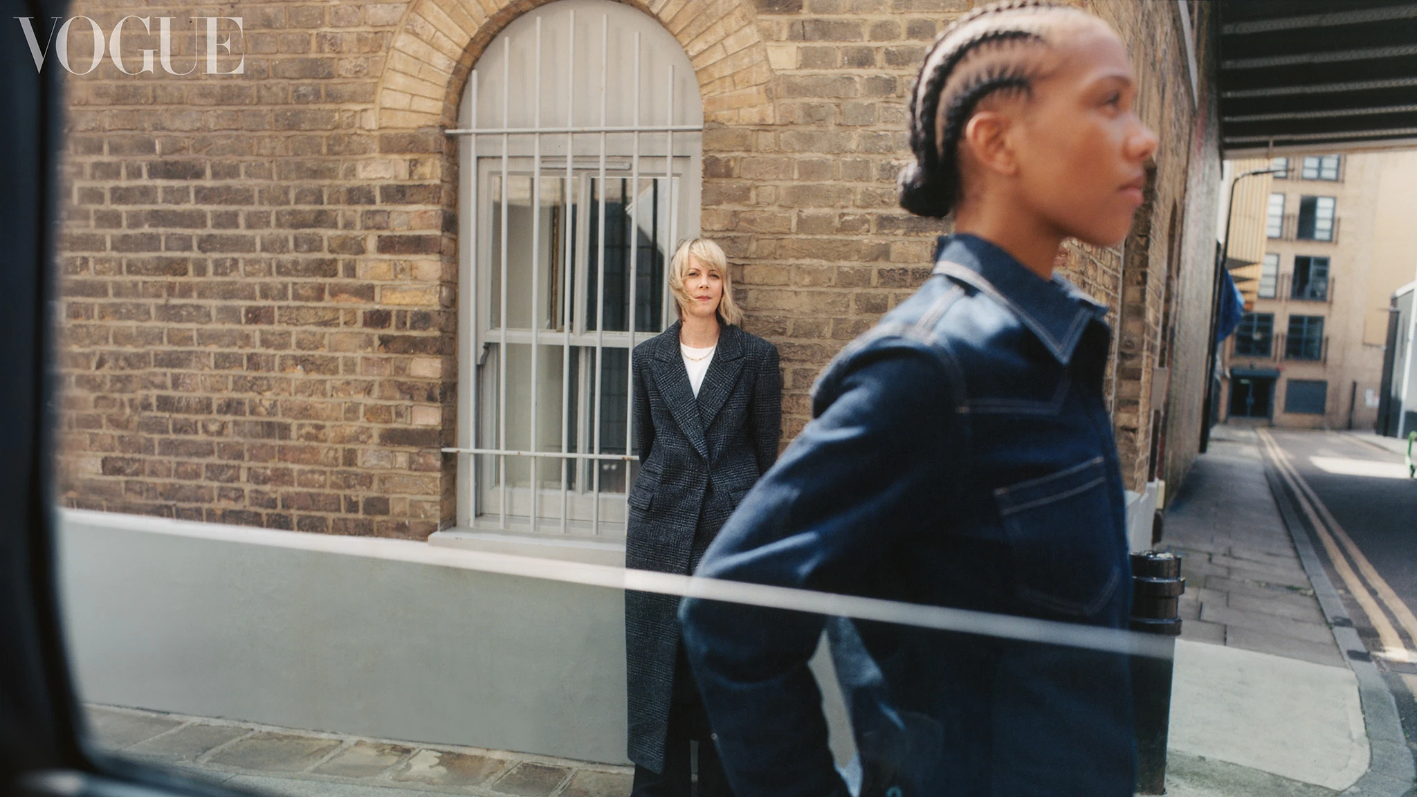 British Vogue editors Laura Ingham and Honey Sweet Elias wearing Autograph 