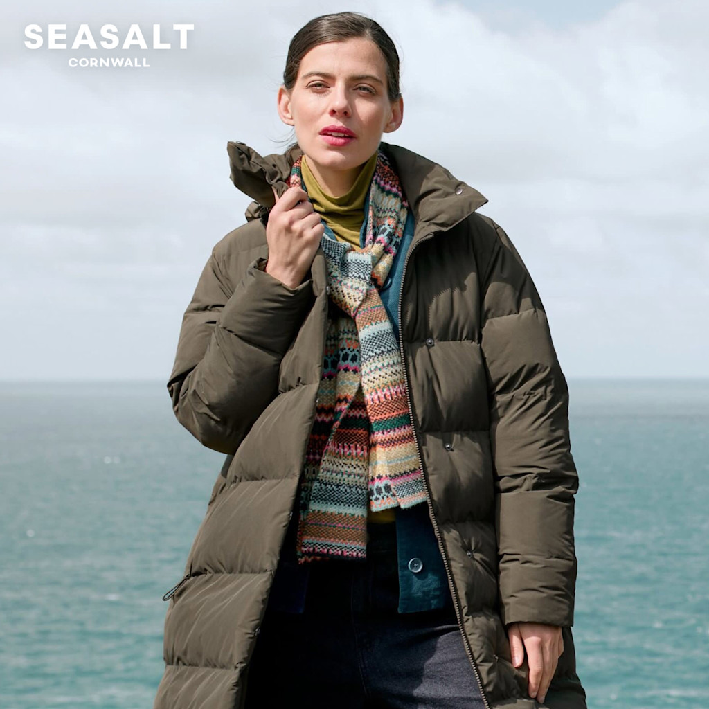 Women wearing Coats and Jackets from Seasalt Cornwall