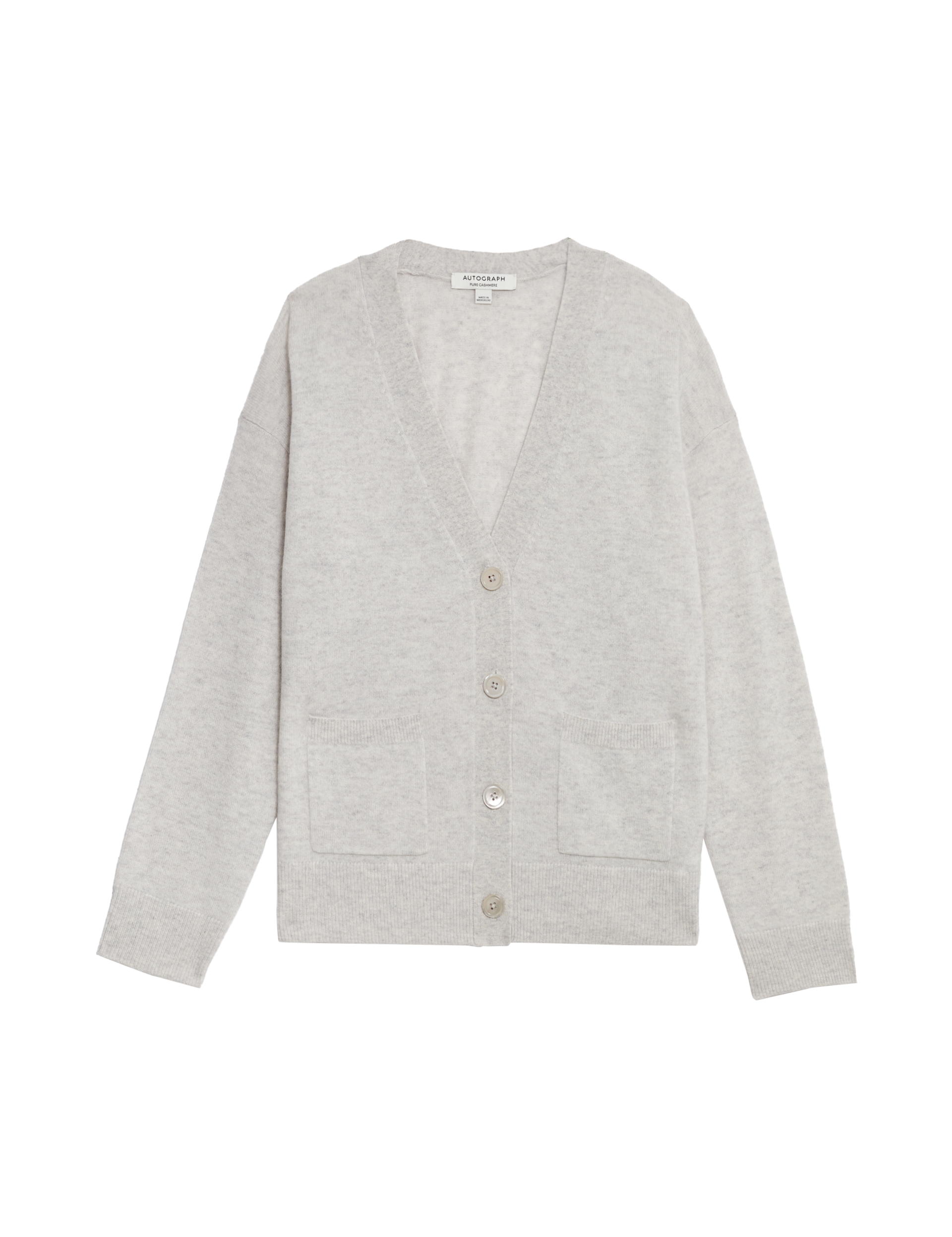 Pure Cashmere V-Neck Button Front Cardigan