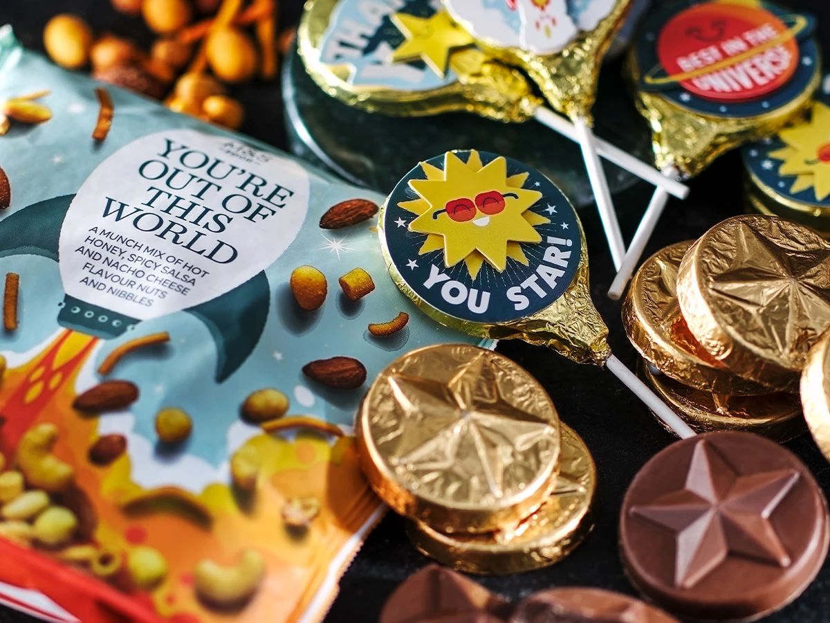 A selection of M&S 'You're a Star' chocolate range. 