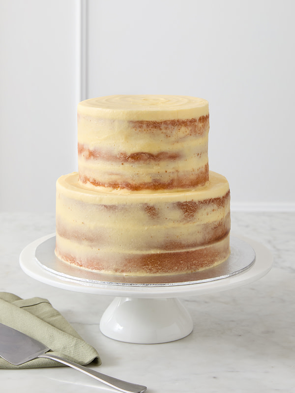 Vanilla Two Tier Naked Cake