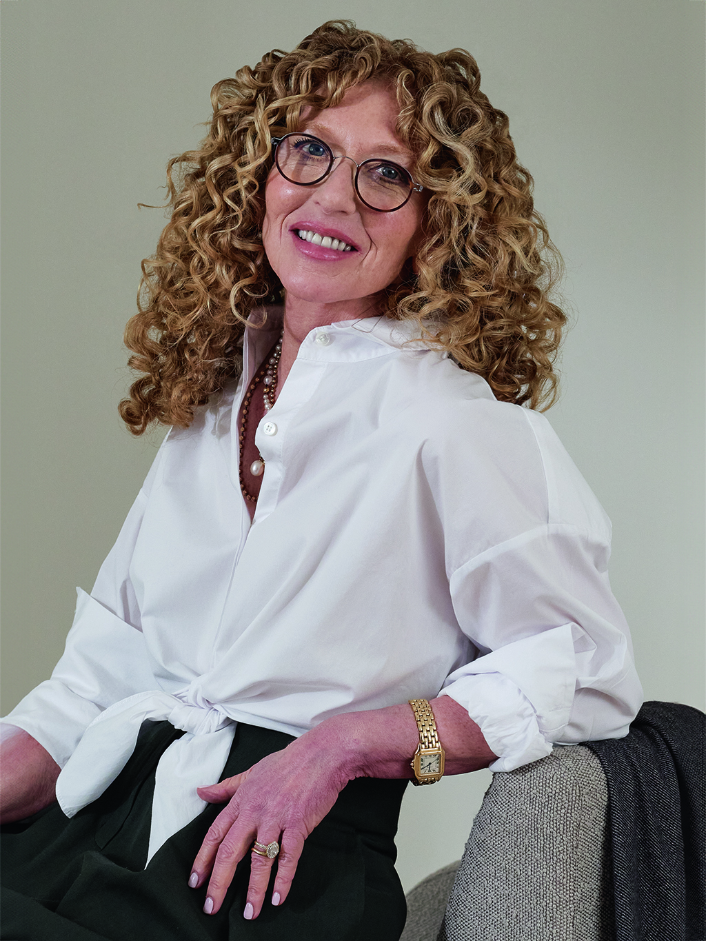 Portrait of Kelly Hoppen, interior designer