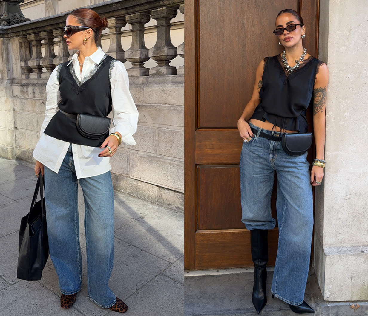 jeans and nice top cc