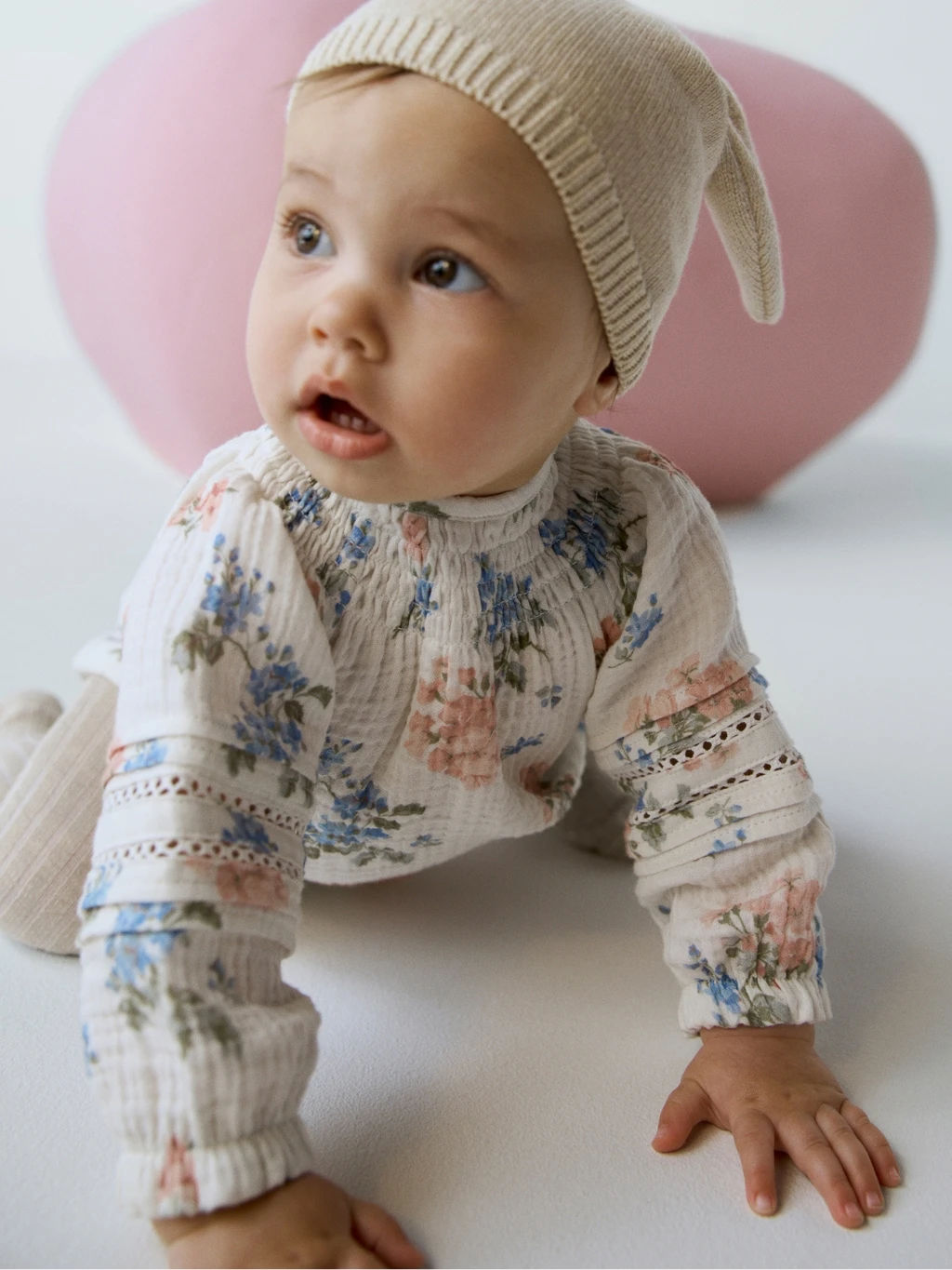 Baby girl wearing baby girls' clothes