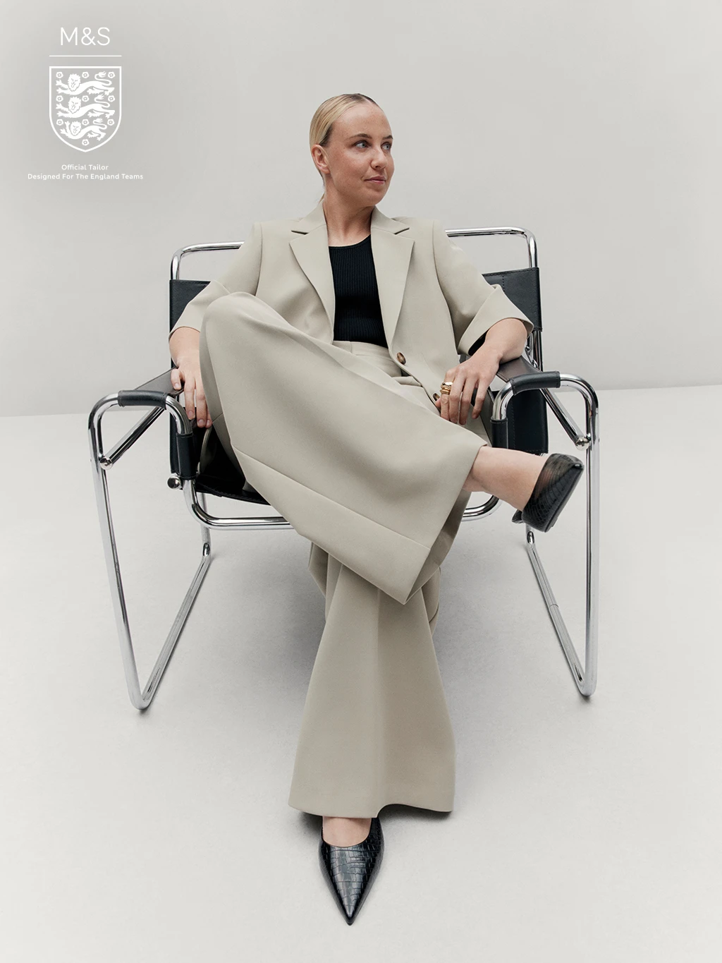Beth Mead wearing the M&S x ENGLAND collection