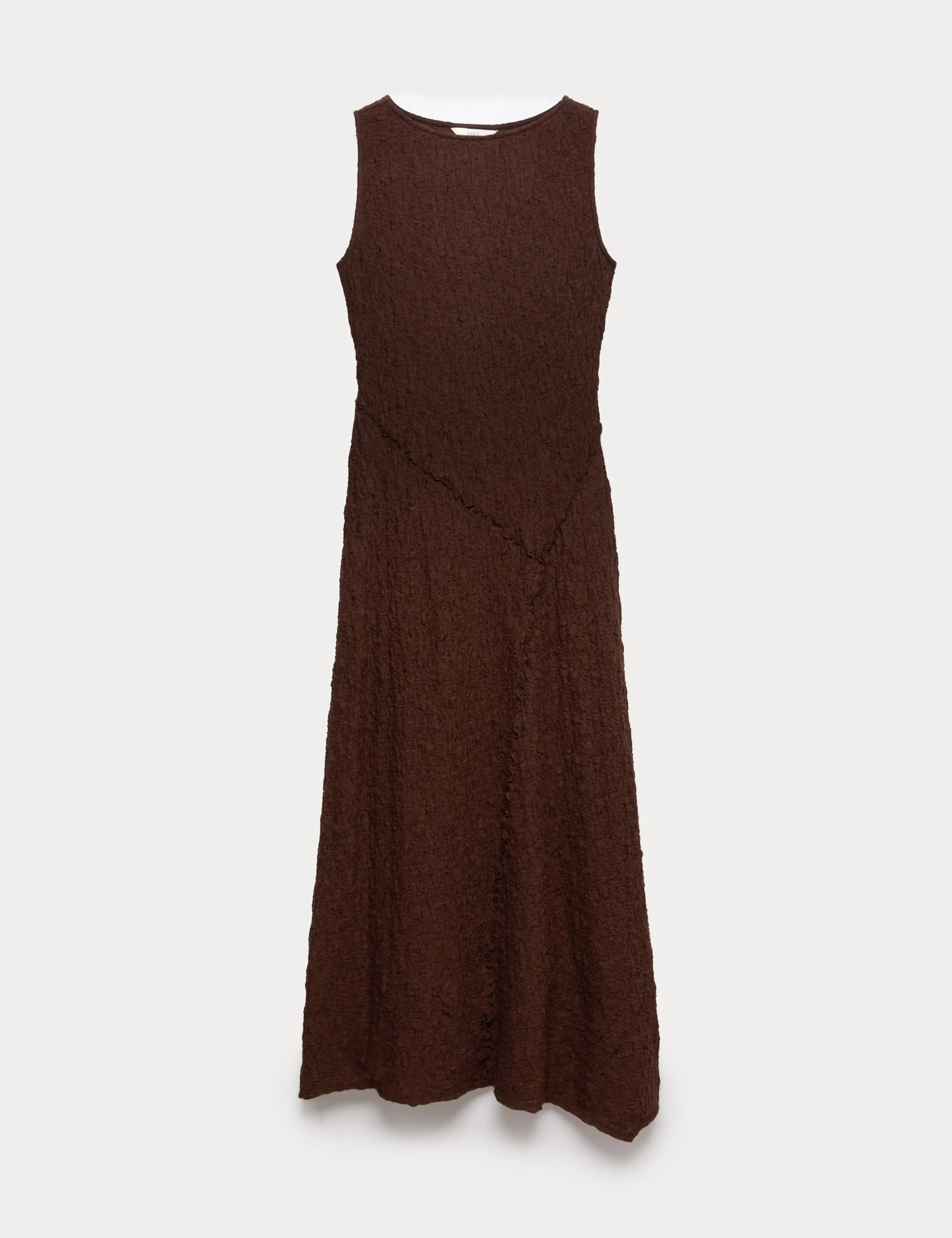 Brown midi dress