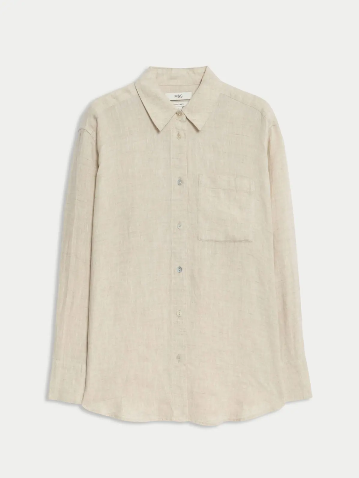 Neutral linen shirt
