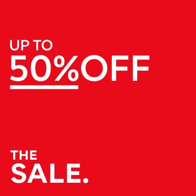  Up to 50% off sale