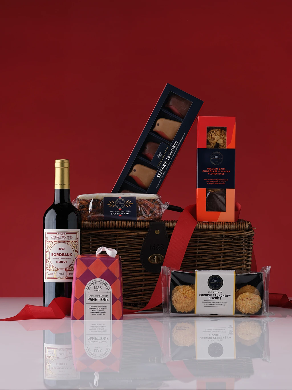 An M&S Christmas food hamper