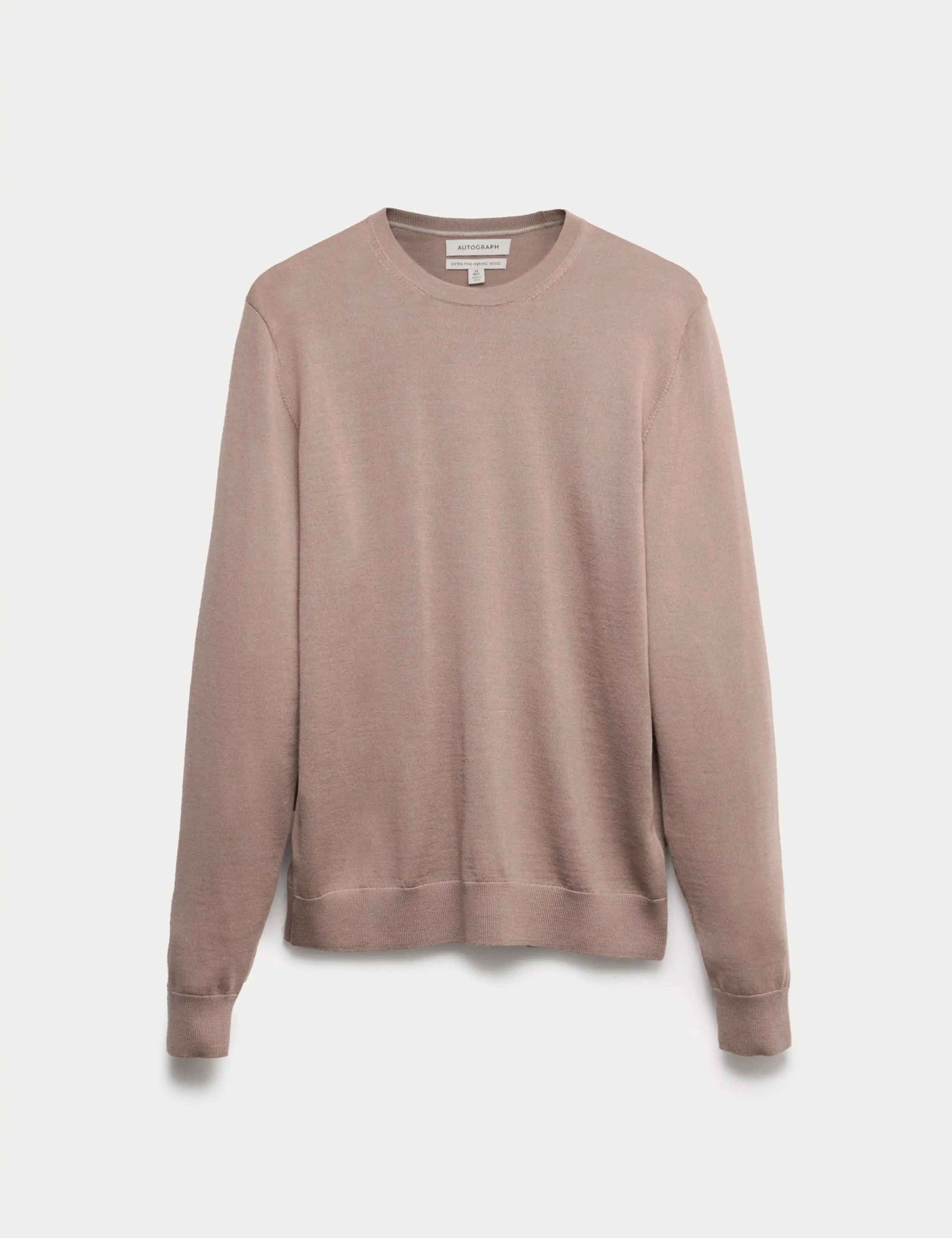 Pure merino wool crew-neck jumper