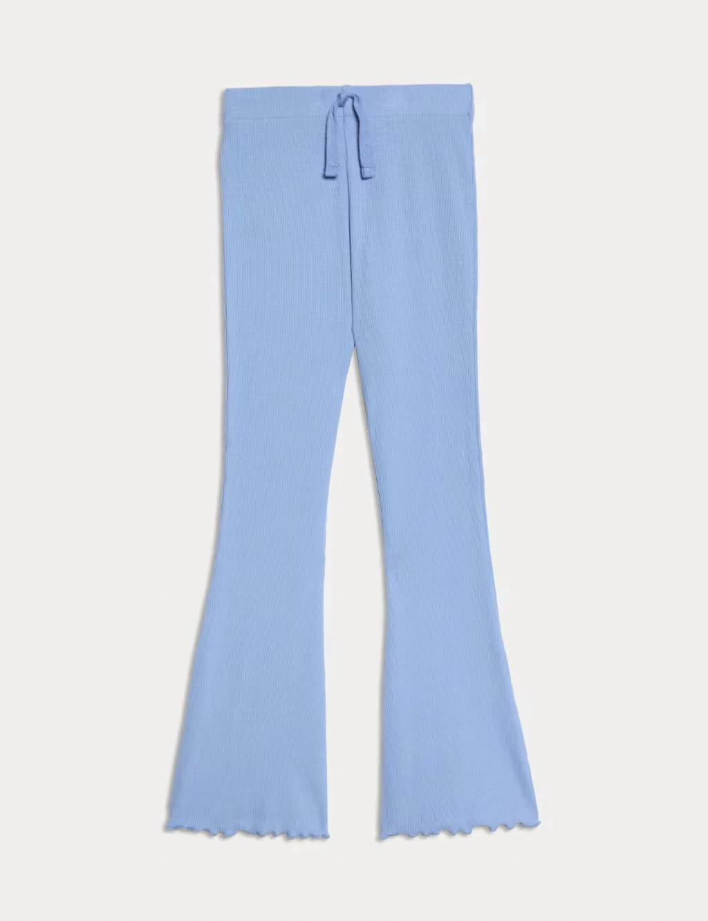 Girls' light blue kick-flare leggings