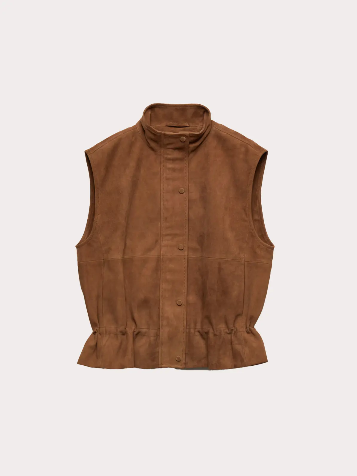 Brown suede gilet