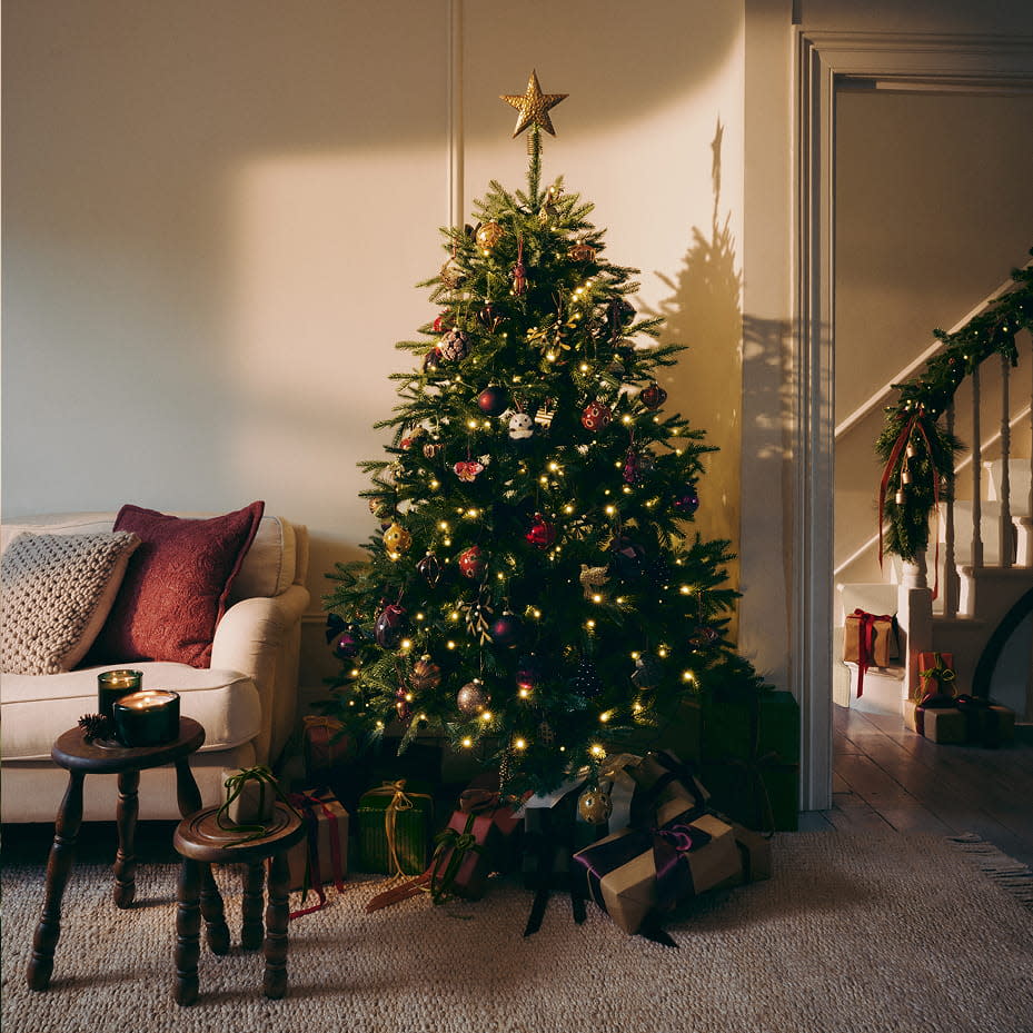 Christmas tree in living room