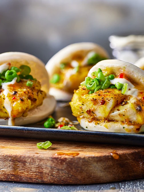 Fish bao buns