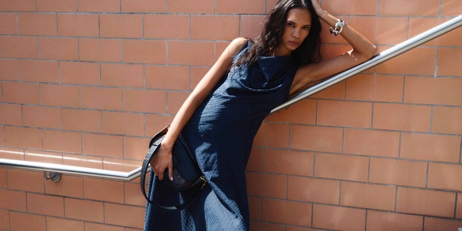Woman wearing dress