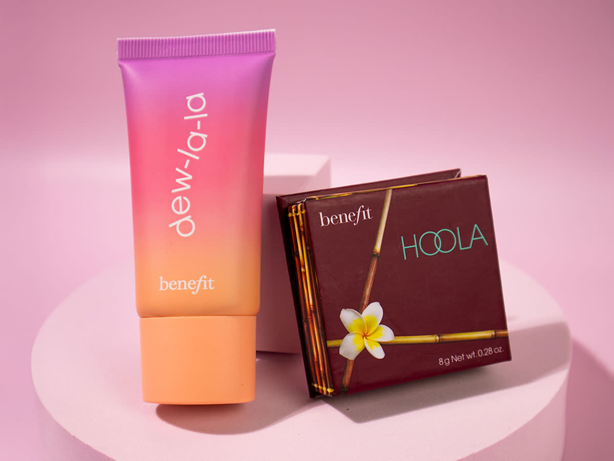 Selection of beauty products. Shop makeup