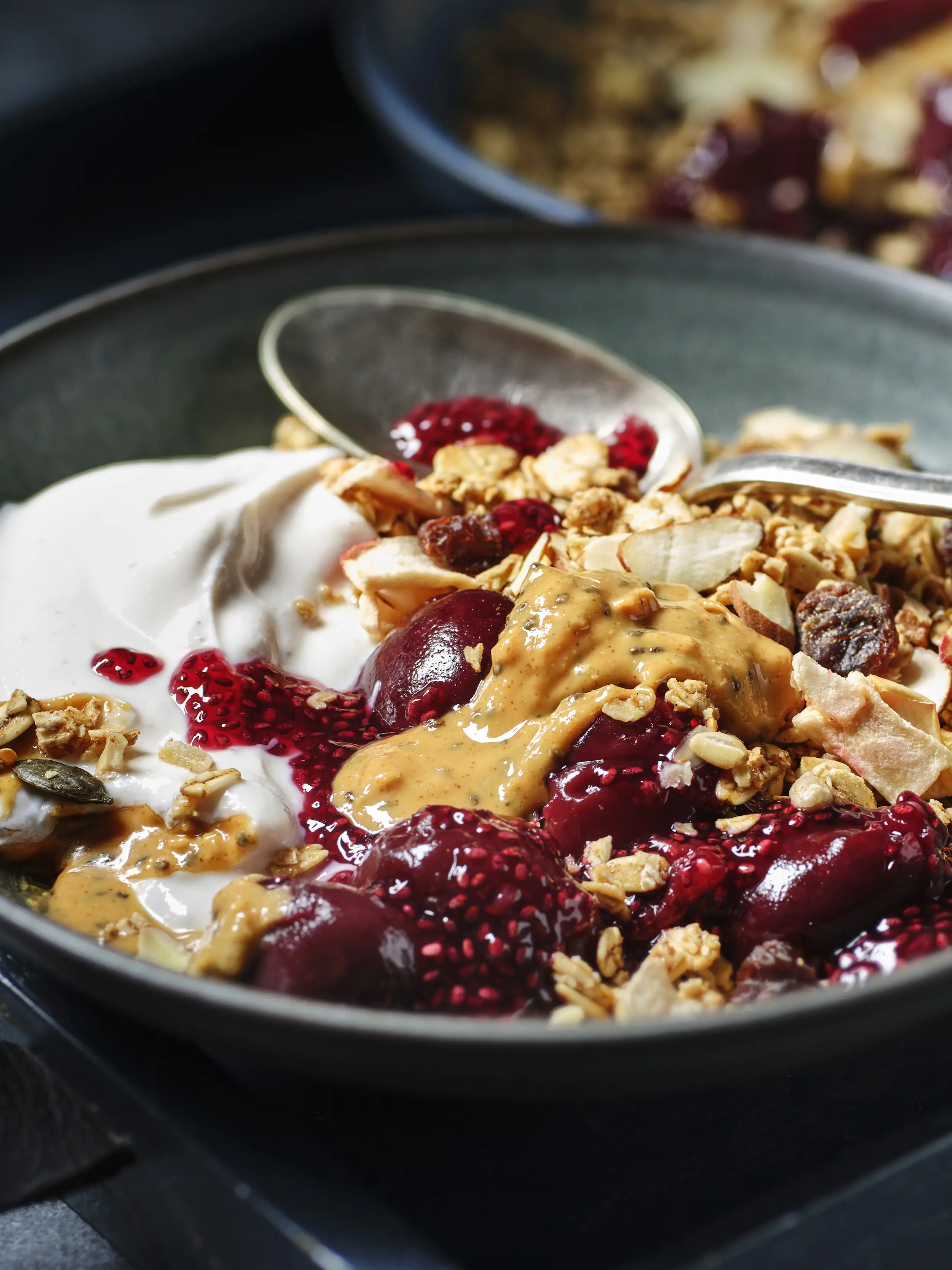 Granola bowl with yogurt