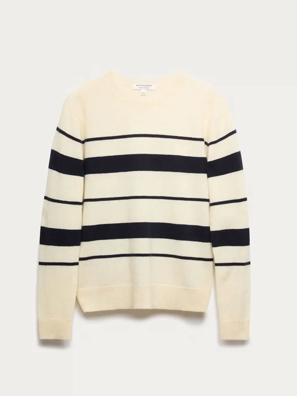 Cream and black striped jumper