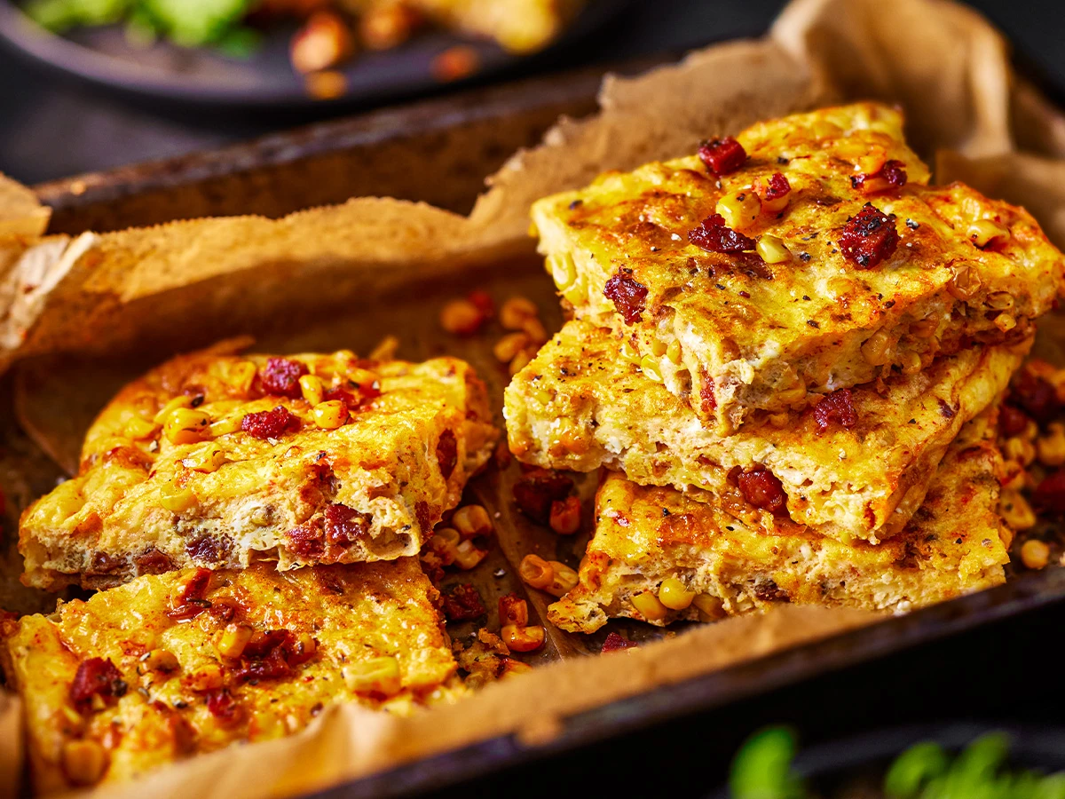 Sweetcorn frittata