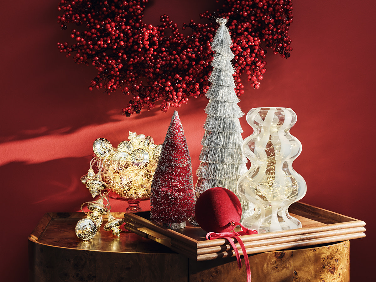 Assorted Christmas lights and decorations