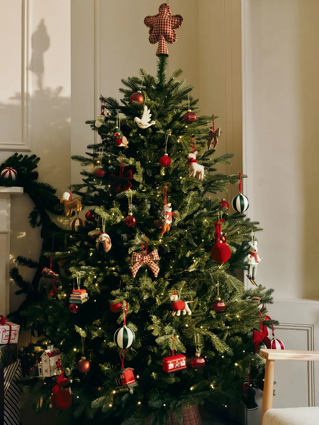 Christmas tree in living room