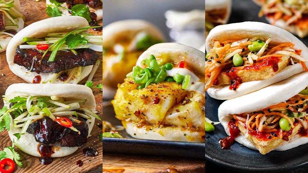 Three bao buns 