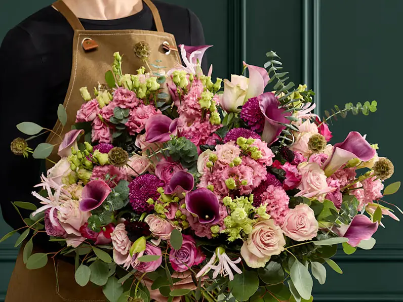 Peony and rose bouquet