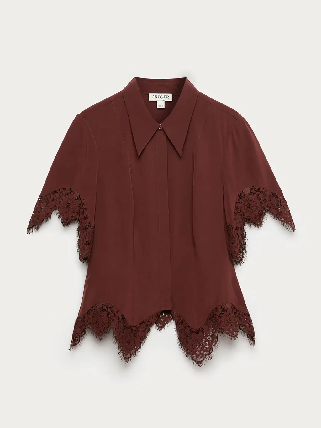 Brown silk shirt