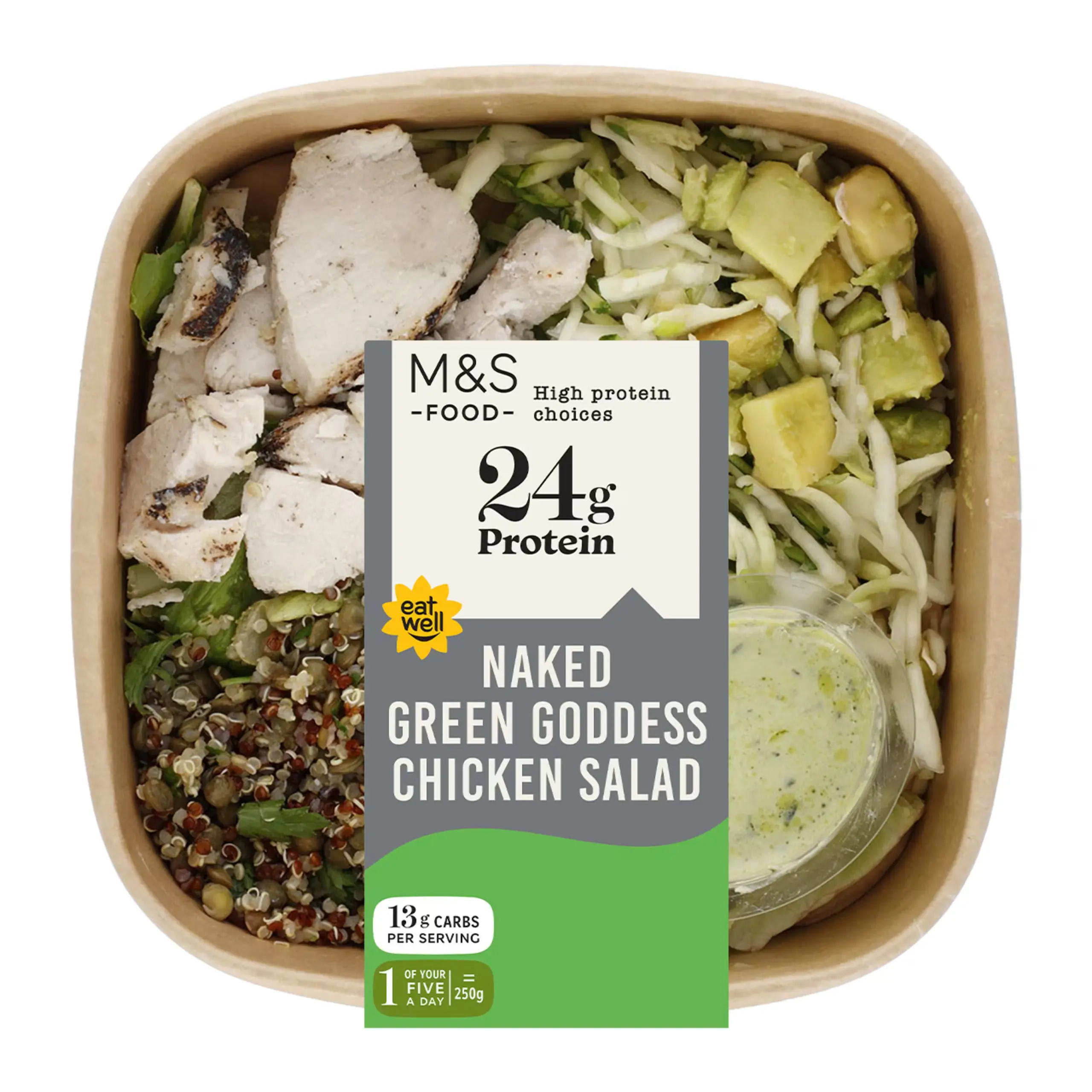 High Protein Naked Green Goddess Chicken Salad