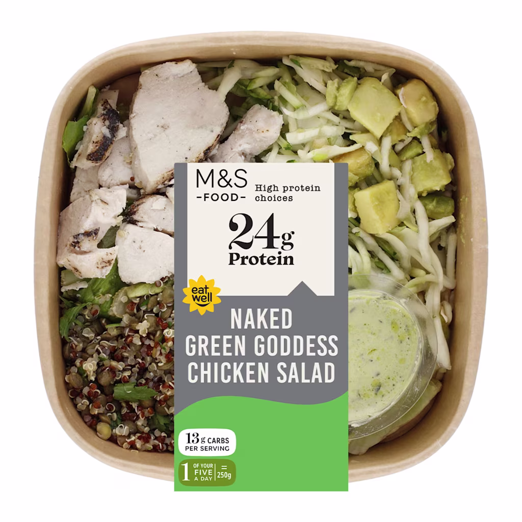High Protein Naked Green Goddess Chicken Salad
