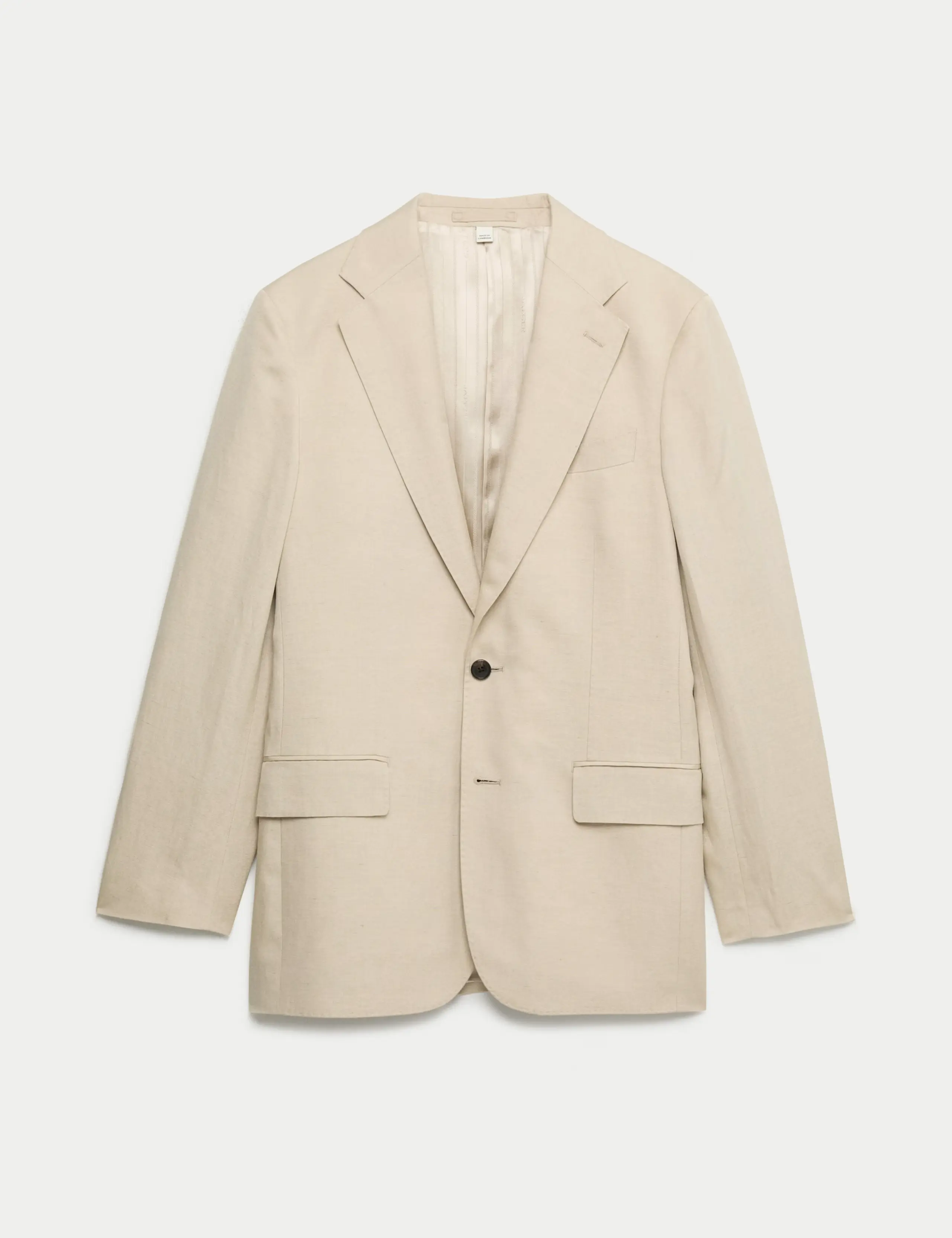 Linen tan suit jacket
