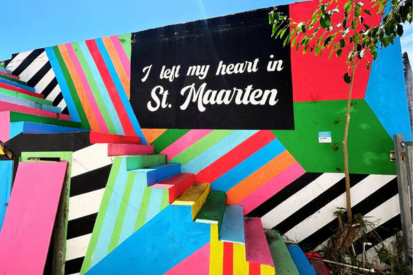 St Maarten Street Art - Philipsburg I left my heart in St Maarten