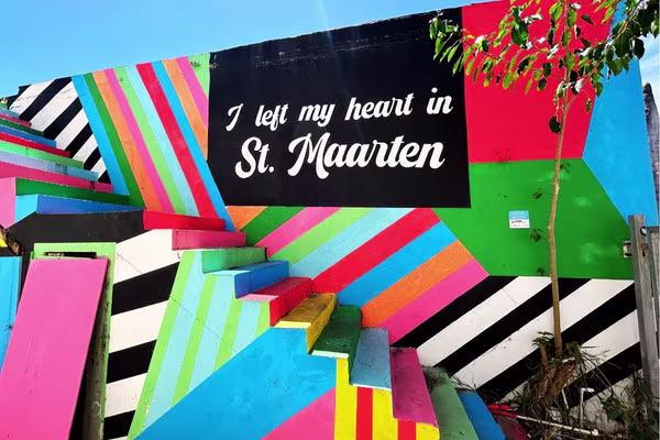 St Maarten Street Art - Philipsburg I left my heart in St Maarten
