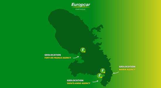 Location Europcar agencies