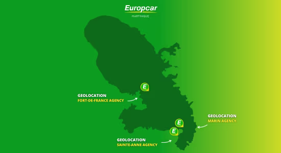Location Europcar agencies