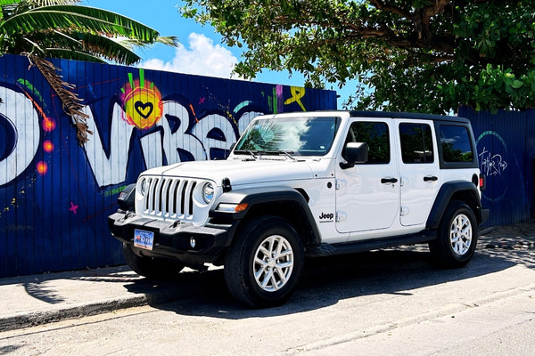 Car Rental St Maarten White Jeep