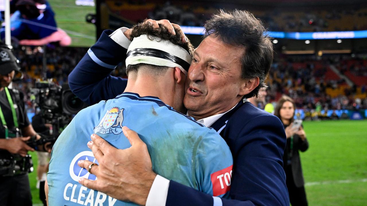 Laurie Daley and Nathan Cleary
