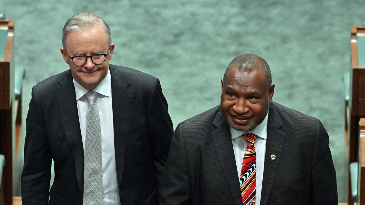 Australia PM Anthony Albanese and PNG counterpart James Marape