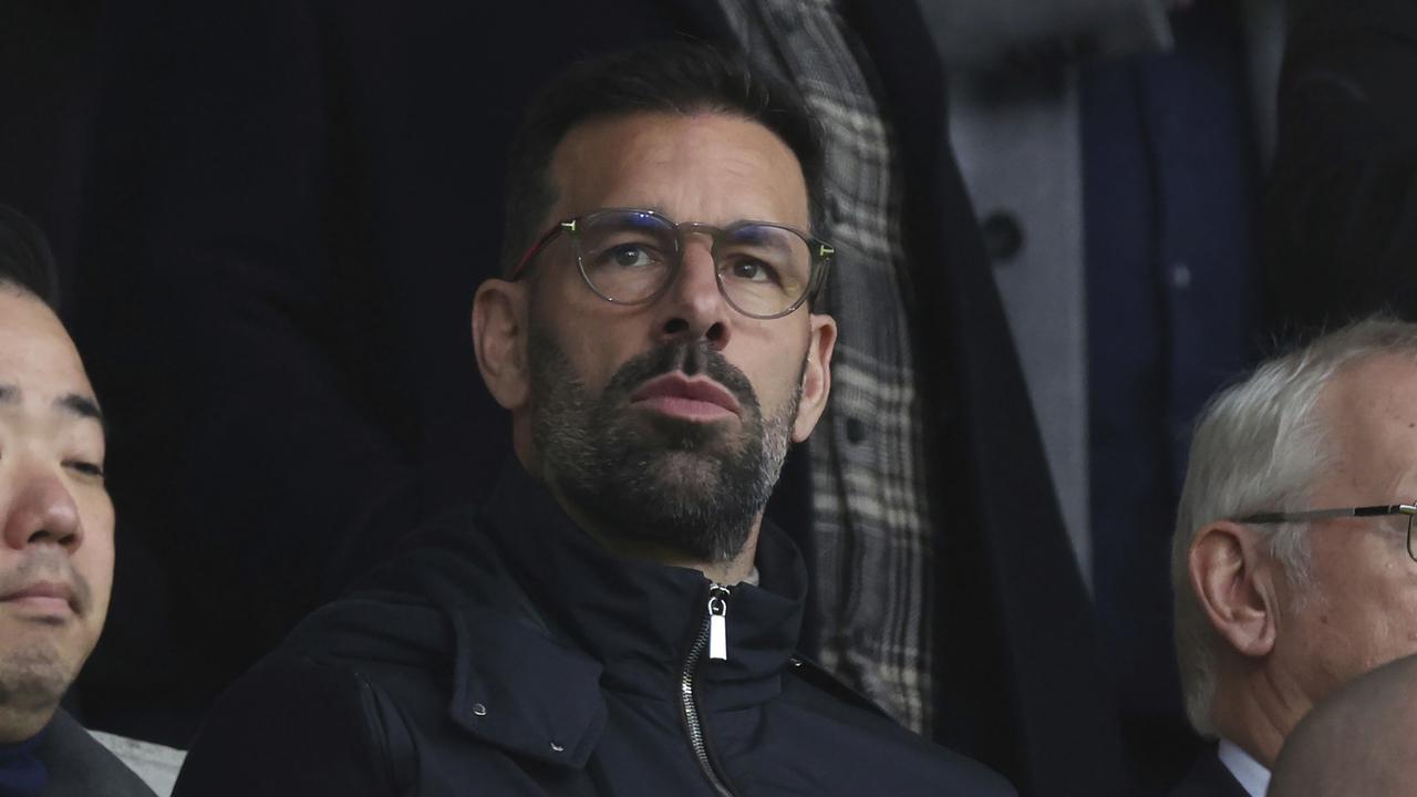Ruud van Nistelrooy watches on as his new Leicester side were trounced at Brentford