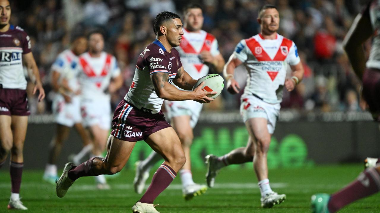 Manly halfback Jamal Fogarty