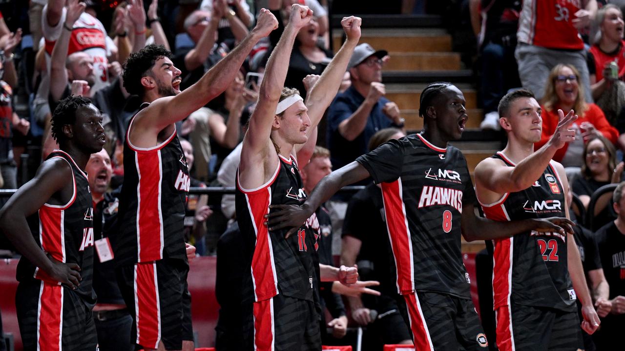 Illawarra Hawks celebrate NBL25 win