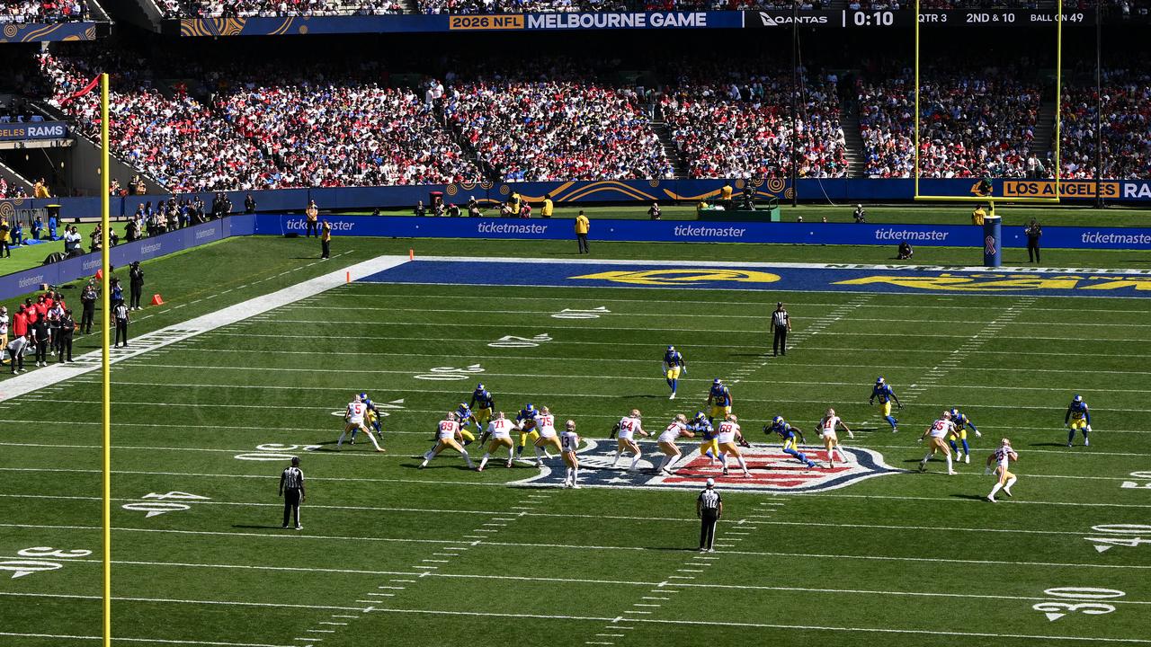 NFL fans at MCG