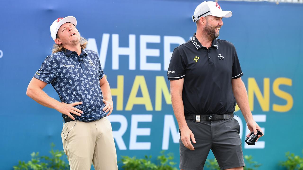 Australians Cameron Smith and Marc Leishman are great mates on and off the golf course