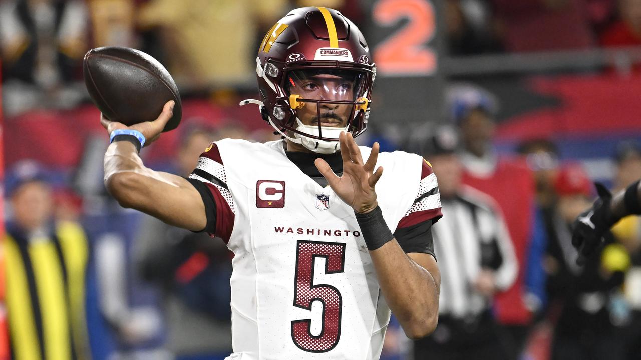Washington Commanders quarterback Jayden Daniels