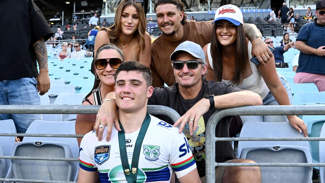 Jett Cleary with his family